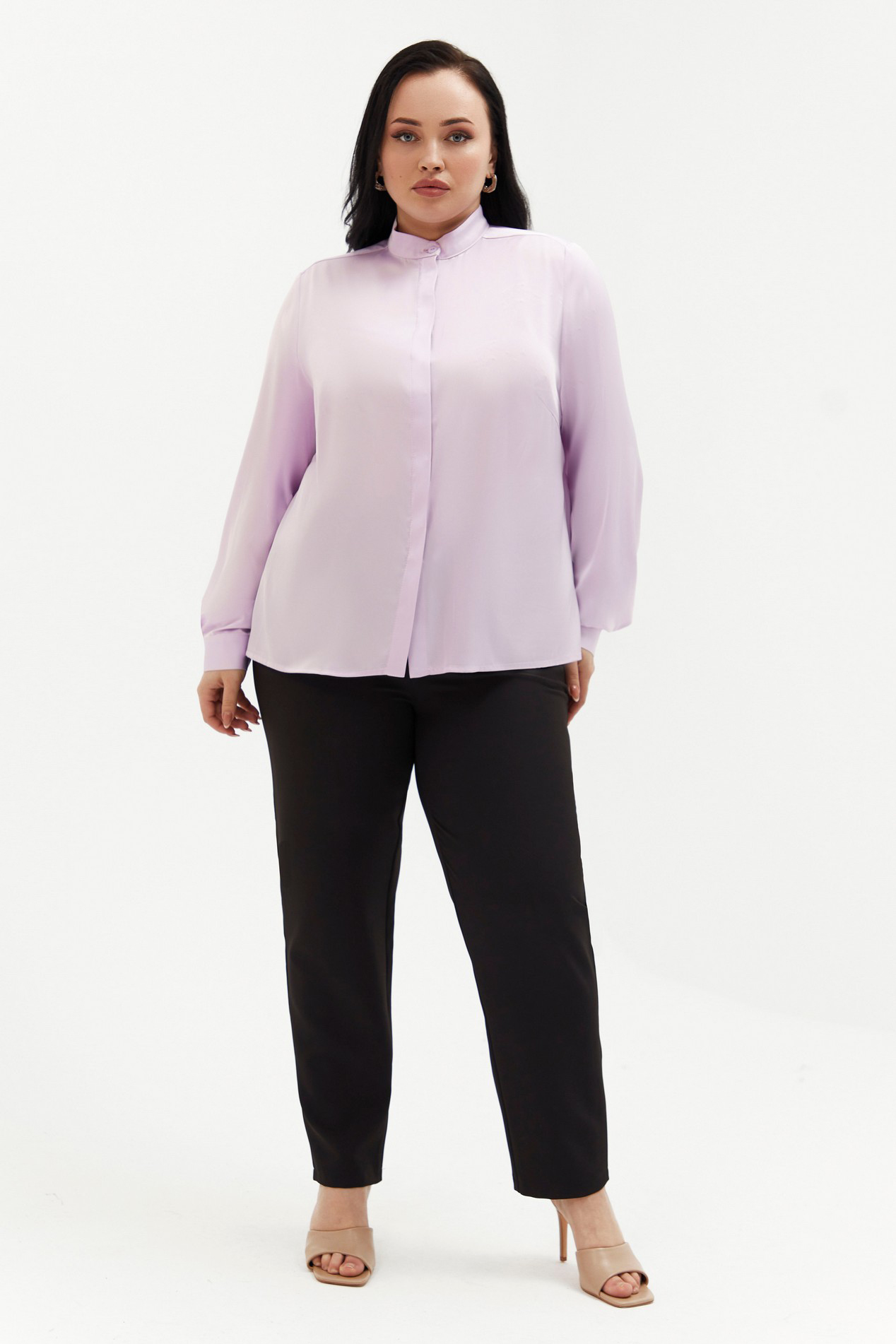 lilac blouse plus size